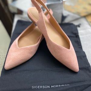 Sigerson Morrison Luxury Pink Ballerina Flats
